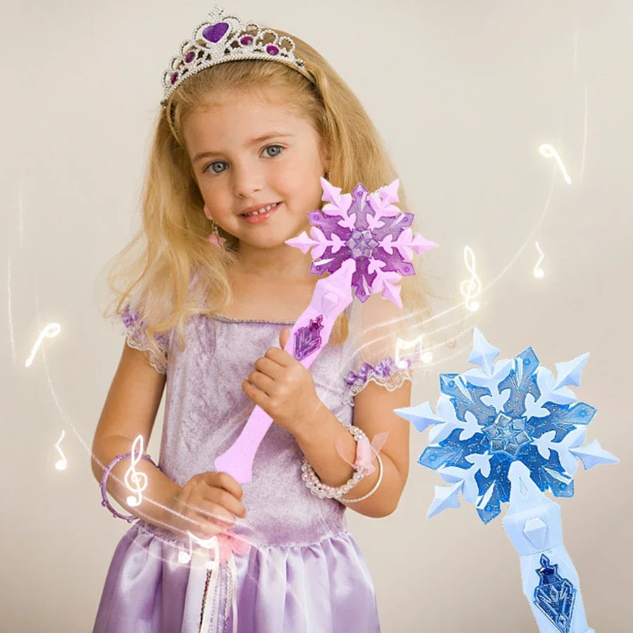 Light Up Princess Wand, Snowflake LED Magic Wand
