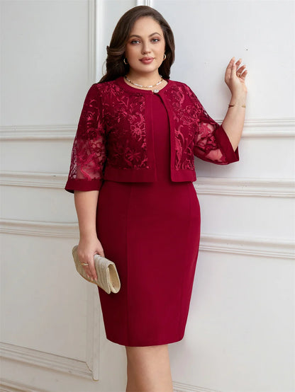 GIBSIE Plus Size Dress Sets