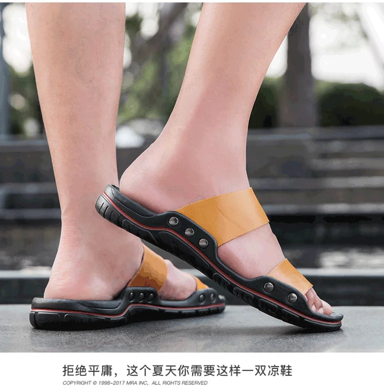 Men plus size 48 solid color summer light casual sandals