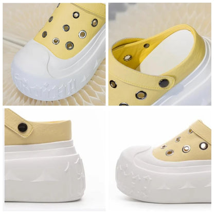 Fujin 9cm Synthetic Microfiber Leather Chunky Sneakers