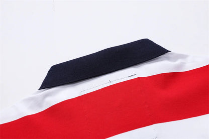 TACE&SHARK Straight Men's Striped Polos