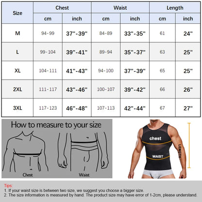 Men Compression Shirt Cross Mesh Tank Top Breathable Sleeveless Shapewear Undershirt Slimming Body Shaper Tummy Control Vest