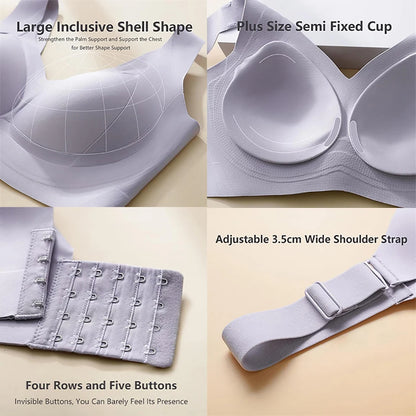 Plus Size Full Coverage Bras For Women No Underwire