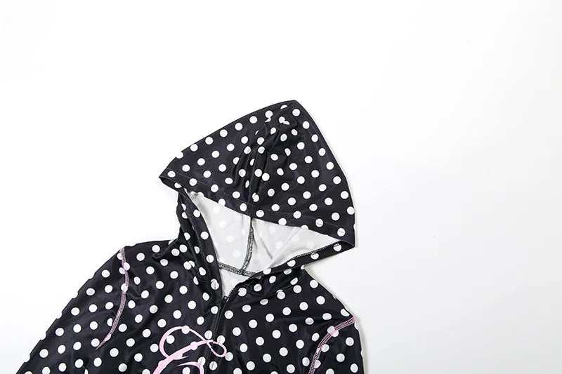 Polka Dot Letter Print 2 Piece Set
