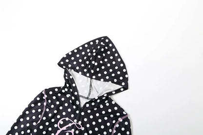 Polka Dot Letter Print 2 Piece Set