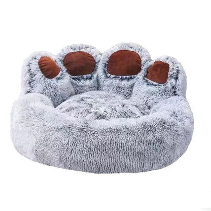Fluffy Dog Bed – Plush Round Pet Cushion for Small to Large Dogs & Cats