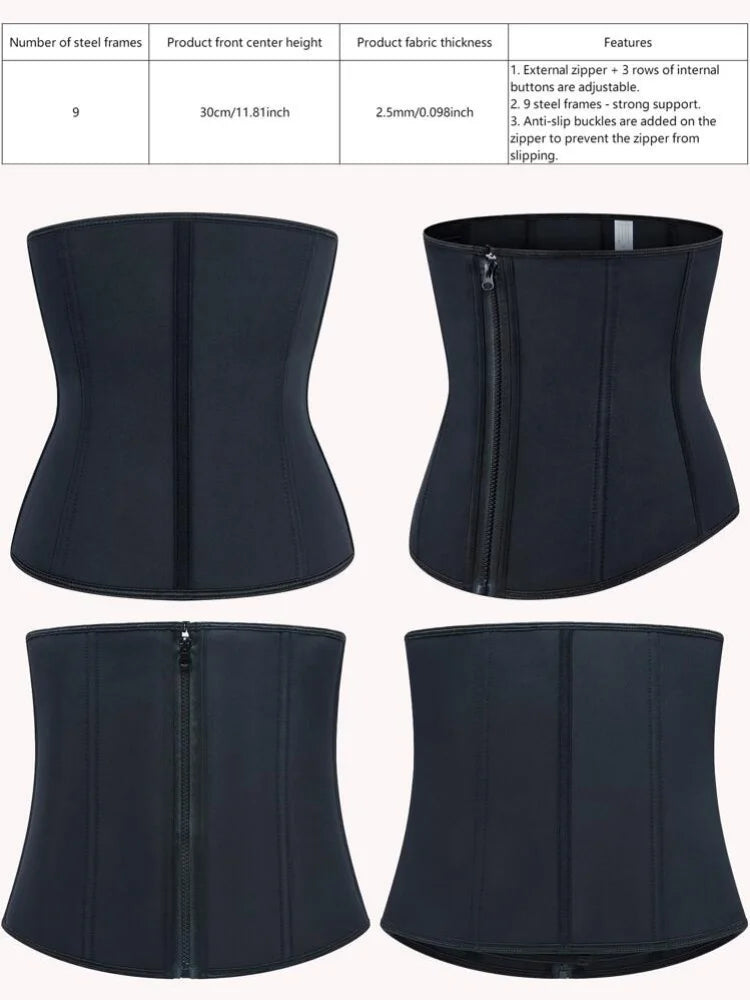 Plus Size Women Waist Trainer Sauna Sweat Belt