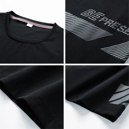 Men T Shirt Suit Shorts Tshirt Set