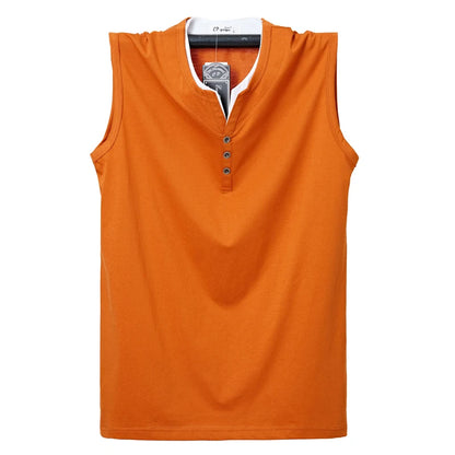 Mens Sleeveless Cotton Tank Top