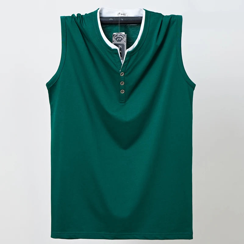 Mens Sleeveless Cotton Tank Top