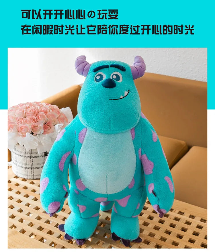 45cm New Rabbit Hair Blue Monster Plush Toys Boy Blue Monster Plushies Toy Children's Dolls Sleep Pillow Girl Doll for Kids Gift