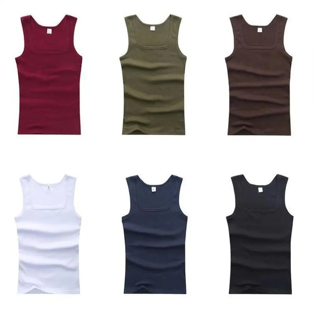 3pcs/lot Cotton Mens Tank Tops Sleeveless