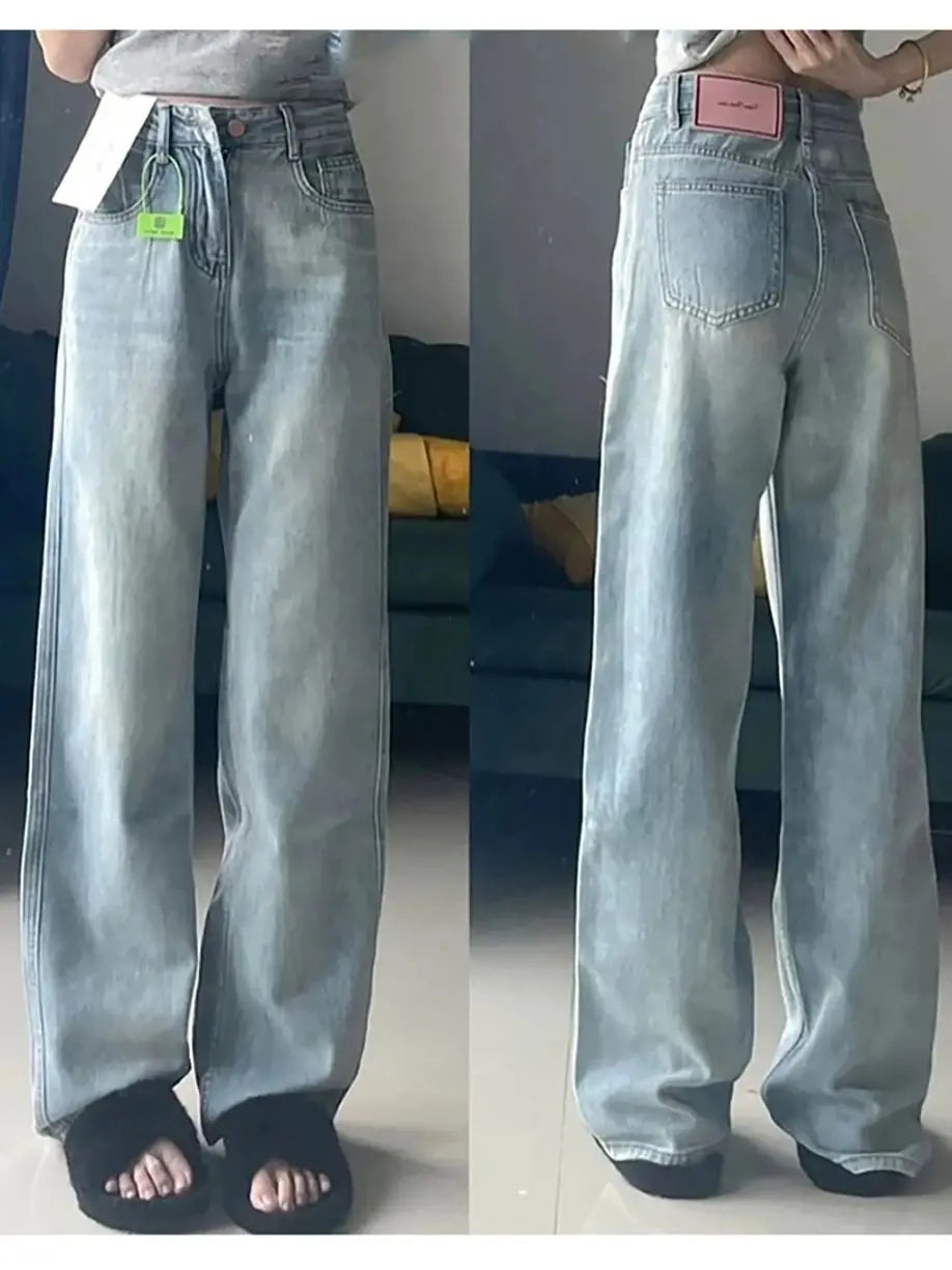 S-5XL Size Light Blue Jeans