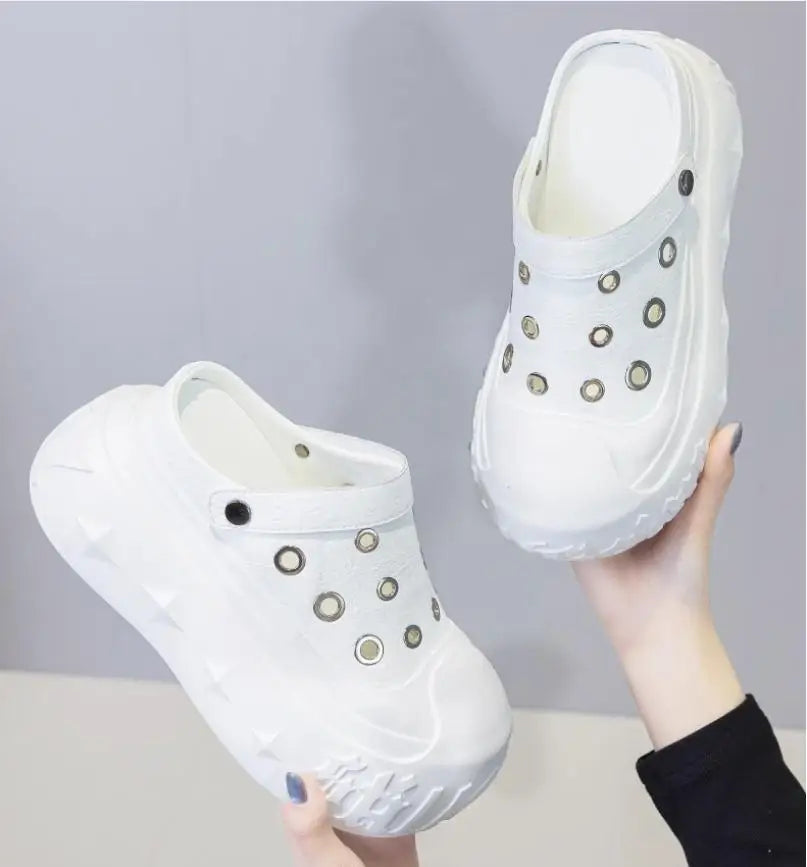 Fujin 9cm Synthetic Microfiber Leather Chunky Sneakers