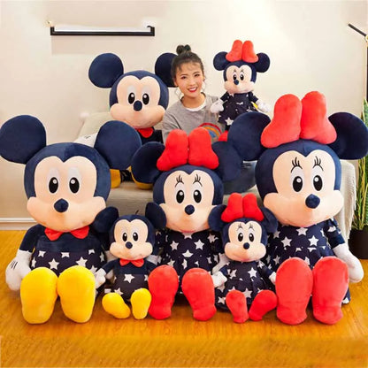 Disney Mickey & Minnie Plush Dolls – 35/45cm Soft Star Pillow Toys | Stuffed Cushion Gift for Kids, Girls & Birthdays