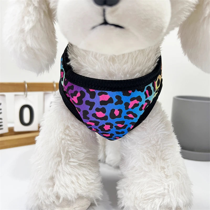 Pullover Pet Vest – Colorful Leopard Print for Small/Medium Dogs & Cats