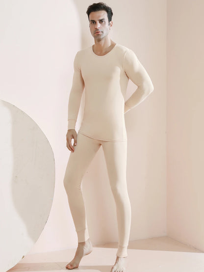 Men’s Premium Thermal Underwear Set – Ultra-Soft Fleece Lined Long Johns | 2-Piece Base Layer for Cold Weather & Outdoor Sports