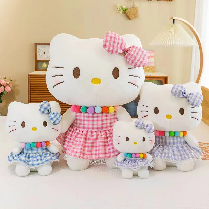 22-35cm Hello Kitty Anime Cartoon Cute Stuffed Toys Sanrio Plushier Soft Pillow Birthday Gifts For Girls Kawaii Pendant Dolls