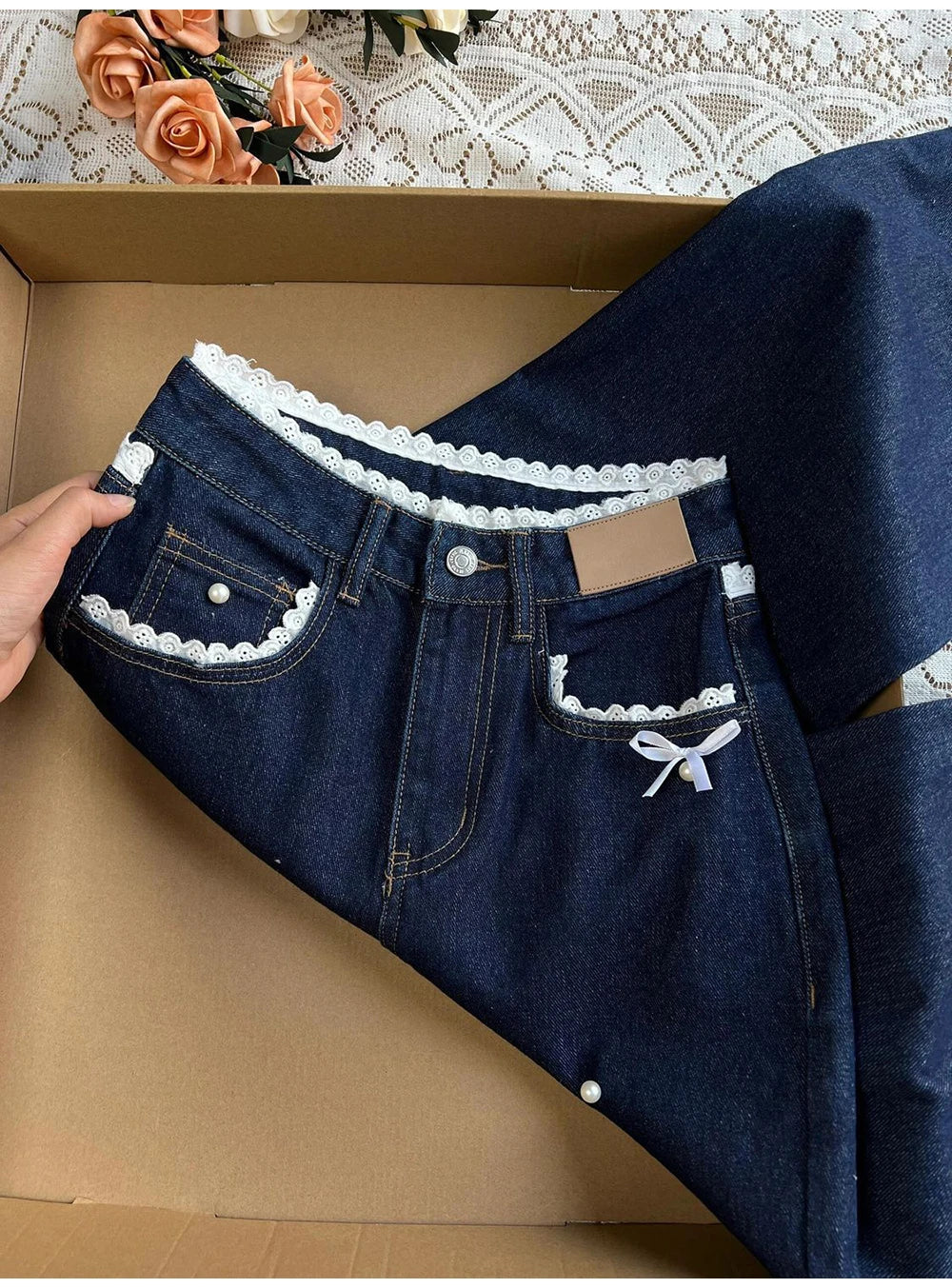 Dark Blue Denim Pants