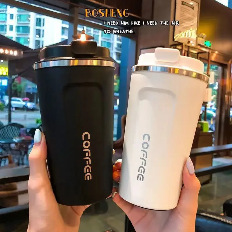 380/510ML Stainless Steel Coffee Mug Portable Tumbler Vacuum Flasks Car Thermal Cup Keeps Cold and Heat Thermal Mug Coffee Cup