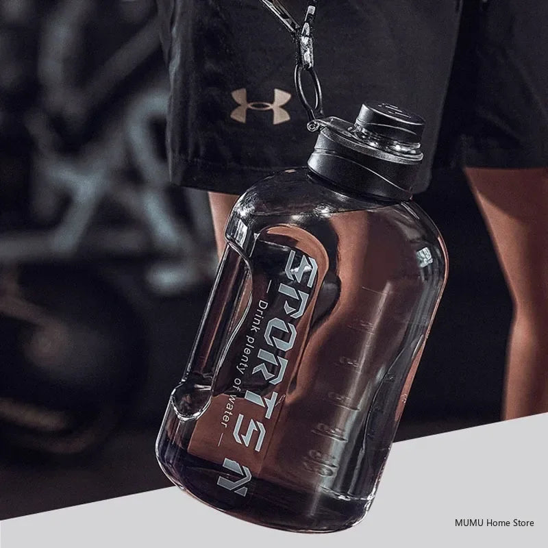 1.7L/2.7L/4L/5L Large Capacity Sports Water Bottle – Gym, Camping & Fitness Hydration Jug