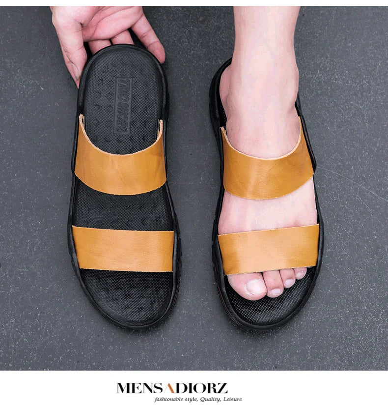 Men plus size 48 solid color summer light casual sandals