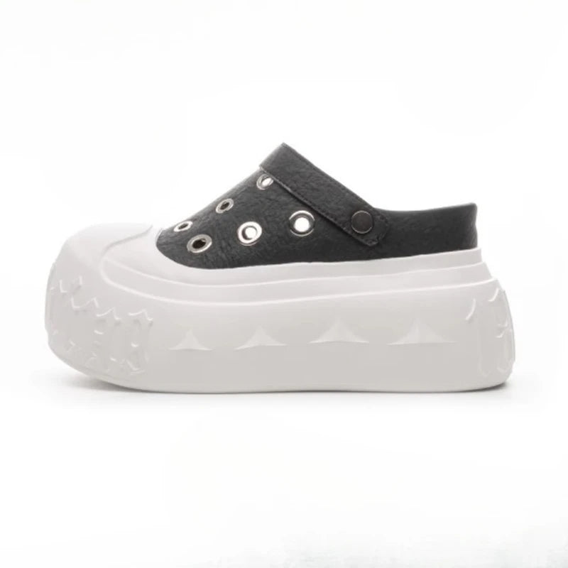 Fujin 9cm Synthetic Microfiber Leather Chunky Sneakers