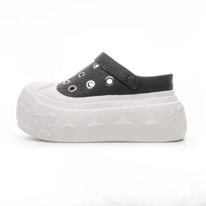 Fujin 9cm Synthetic Microfiber Leather Chunky Sneakers