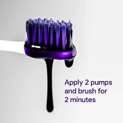 V34 Purple Whitening Toothpaste – Color Correcting Enzyme Mousse for Stains & Yellow Teeth (50g)