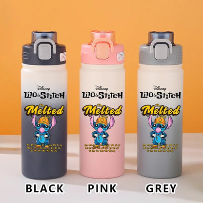 Disney Lilo Stitch Gradient Thermos Cup Outdoor Sports Fitness Portable Leak-proof Camping Cartoon Animation Cycling Kettle Gift