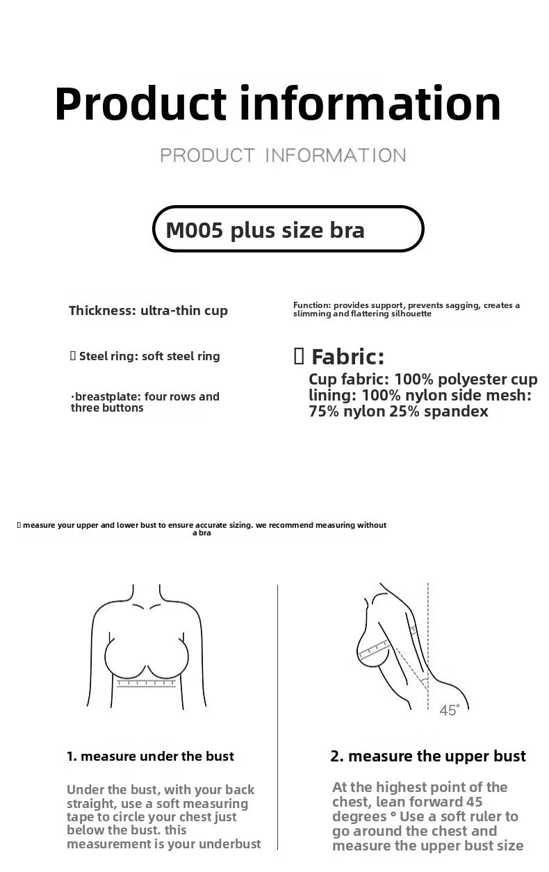 Plus Size Bras for Women Full Coverage