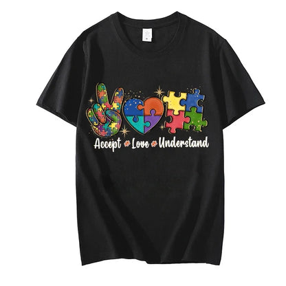 Accept Love and Understand T-shirt Autism Awareness T Shirts