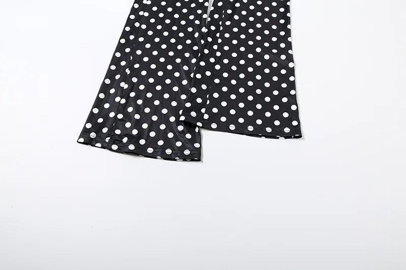 Polka Dot Letter Print 2 Piece Set