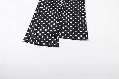 Polka Dot Letter Print 2 Piece Set
