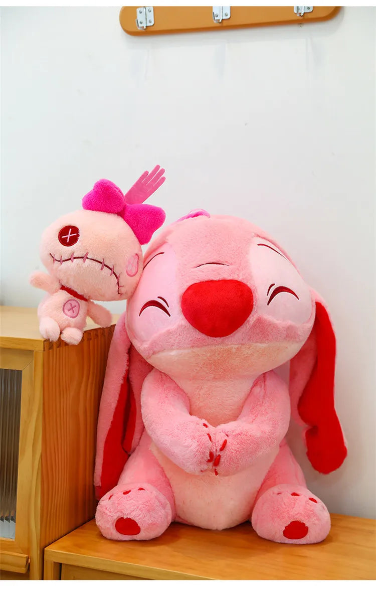 45cm Disney's New Heart Hugging Stitch Cartoon Plush Toy Stitch Soft Stuffed Plushies Toy Dolls Cloth Doll Gifts to Friends