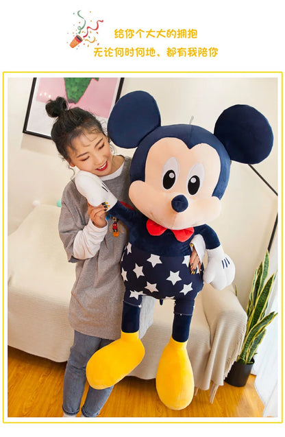 Disney Mickey & Minnie Plush Dolls – 35/45cm Soft Star Pillow Toys | Stuffed Cushion Gift for Kids, Girls & Birthdays