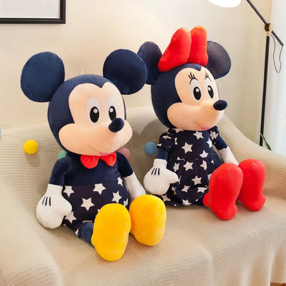 Disney Mickey & Minnie Plush Dolls – 35/45cm Soft Star Pillow Toys | Stuffed Cushion Gift for Kids, Girls & Birthdays