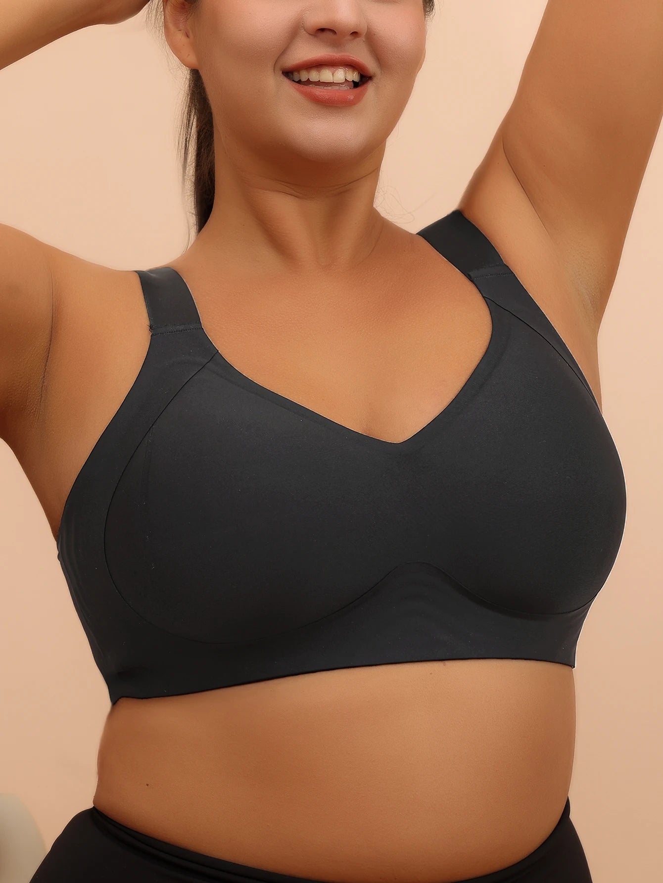 Big breasted sleeping bra for women 6XL without steel