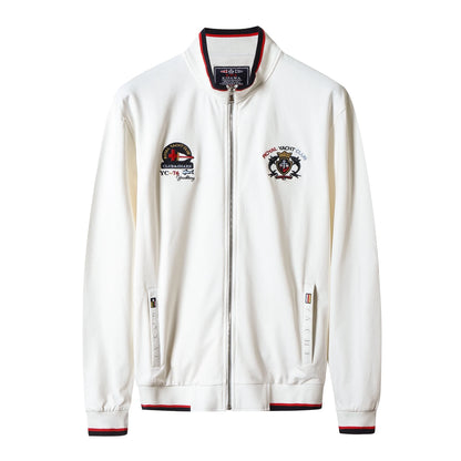 TACE&SHARK Casual White Military Jacket