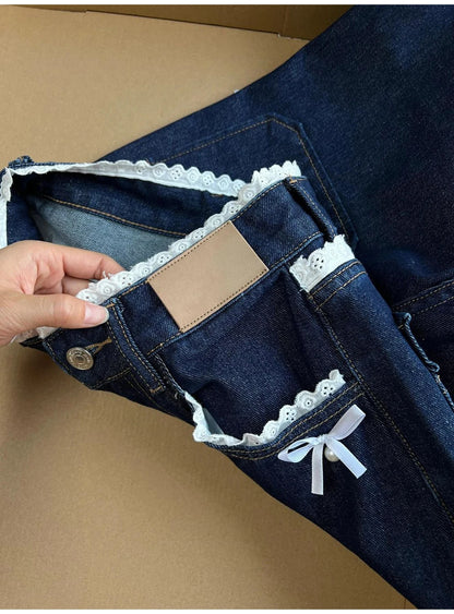 Dark Blue Denim Pants