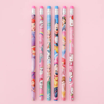 30Pcs/set Disney Pencil princess Stationery micky mouse Pencil Set Frozen Lovely School Supplies HB Pencil Holiday Gifts