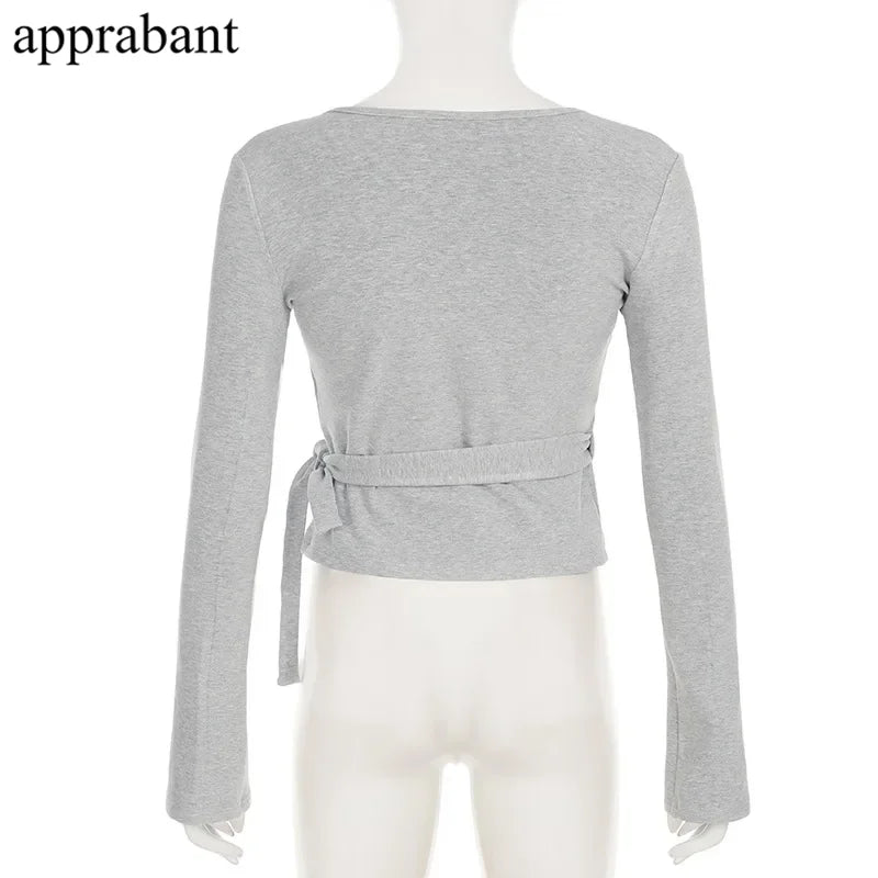 Drawstring High Waist Trousers Set