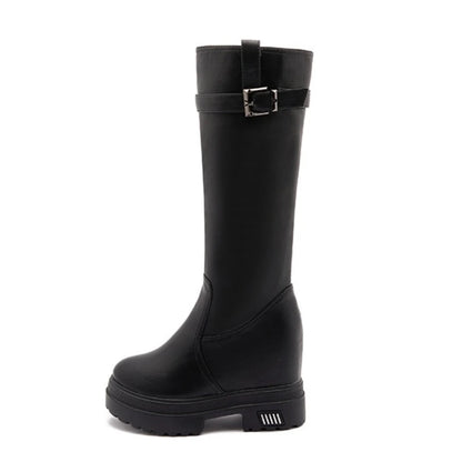 Fujin 10cm Knee High Boots for Women Motorcycle Boots