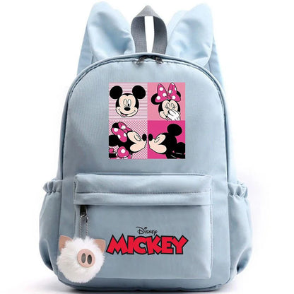 Disney Mickey & Minnie Mouse Backpack – School & Travel Rucksack with Rabbit Ears