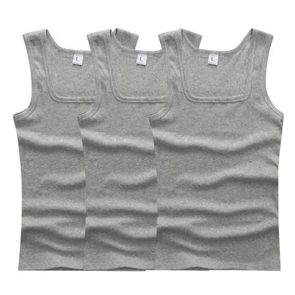 3pcs/lot Cotton Mens Tank Tops Sleeveless