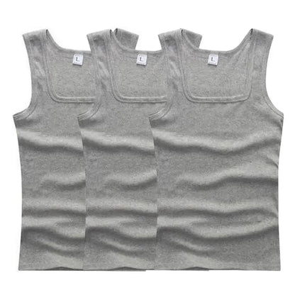 3pcs/lot Cotton Mens Tank Tops Sleeveless
