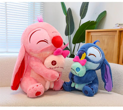 45cm Disney's New Heart Hugging Stitch Cartoon Plush Toy Stitch Soft Stuffed Plushies Toy Dolls Cloth Doll Gifts to Friends