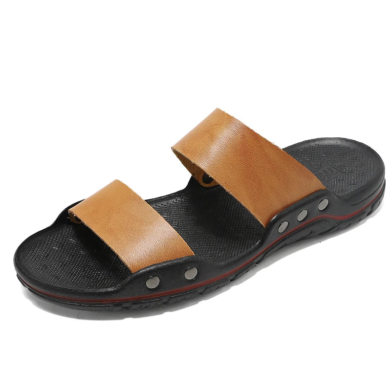 Men plus size 48 solid color summer light casual sandals