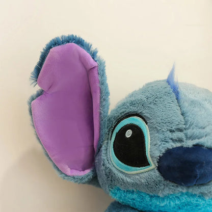 60cm Disney Stitch Plush Toy Doll Anime Lilo & Stitch Sitting Stitch Cartoon Stuffed Doll Children's Comforting Pillow Kids Gift