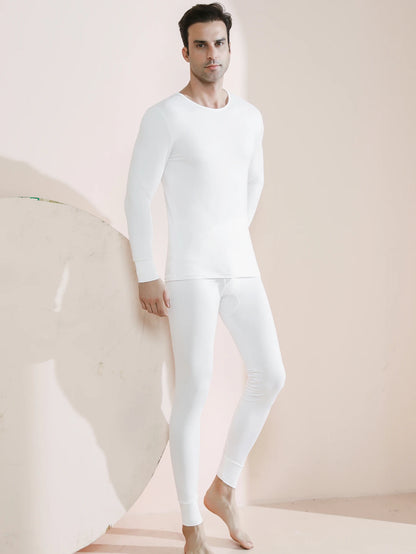 Men’s Premium Thermal Underwear Set – Ultra-Soft Fleece Lined Long Johns | 2-Piece Base Layer for Cold Weather & Outdoor Sports